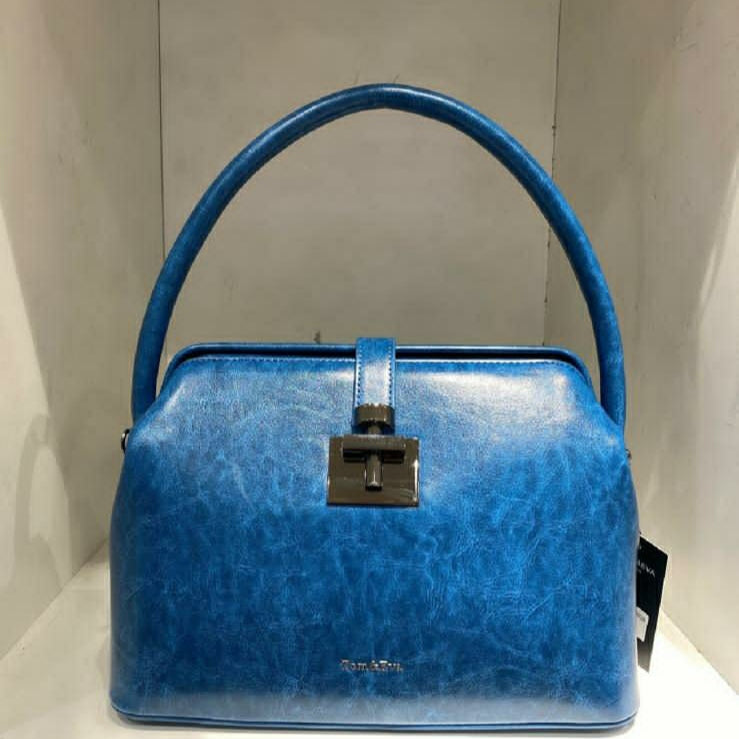 Blue Leather Bag